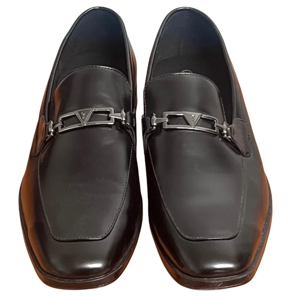 NWT Men’s Guess Hoyt Black Slip On Dress Shoe Size 10.5